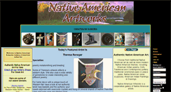 Desktop Screenshot of nativeamericanartworks.com