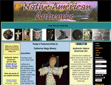 Tablet Screenshot of nativeamericanartworks.com